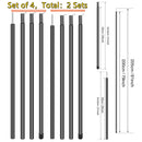 Conjunto de 2 postes de barraca