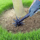 Capina escavação ferramenta de torneamento de grama 2 em 1 jardim rotativo leme gramado ripper aerador de terra ferramenta de jardinagem aerador de solo solto