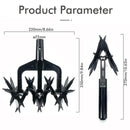 Capina escavação ferramenta de torneamento de grama 2 em 1 jardim rotativo leme gramado ripper aerador de terra ferramenta de jardinagem aerador de solo solto