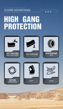 Botas de segurança impermeáveis para homens, Botas de trabalho em aço indestrutível, Anti-Smash, Resistente a facadas, Sapatos de motociclista