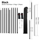 Conjunto de 2 postes de barraca