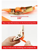 Correia de catraca de carga frontal para carro e caminhão resistente